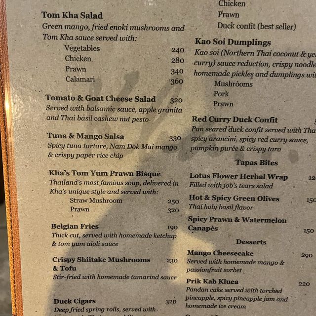 Gastro dining in Bangkok