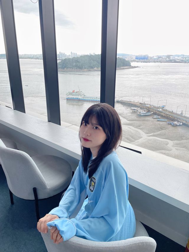영종도 무인도가 보이는 뷰/분위기/소금빵 맛집 카페🌊