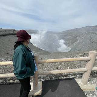 Inhale the sulfur at Mount Aso