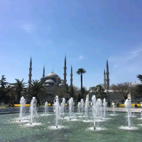 土耳其蓝色的清真寺（blue mosque）