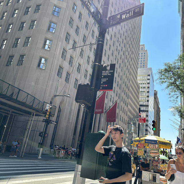 紐約華爾街與銅牛雕像！
