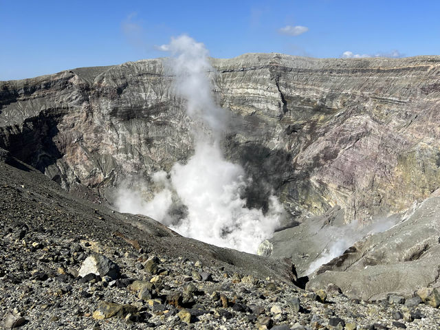 壯麗阿蘇火山口景色，嘆為觀止