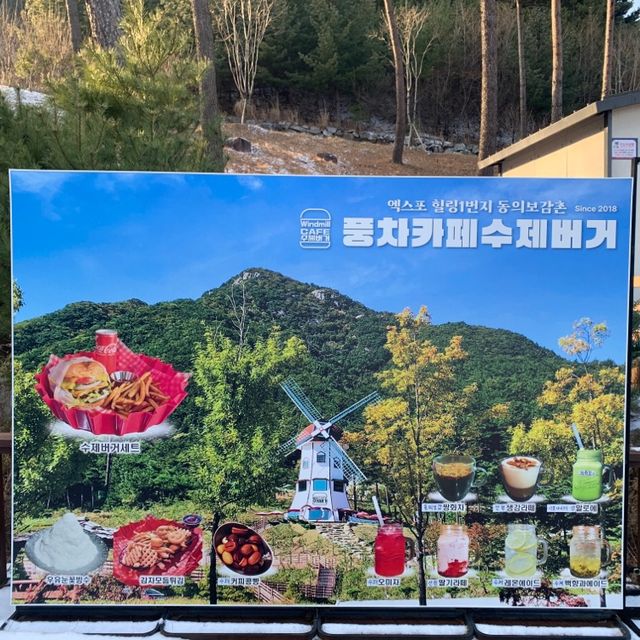 산청 동의보감촌 내에 위치한 수제버거 맛집, 풍차카페 수제버거