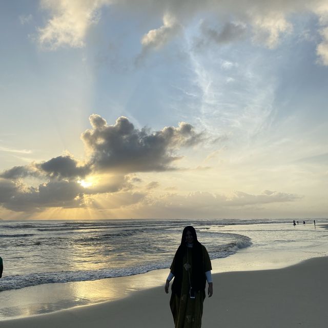 Melawi beach at kelantan malaysia