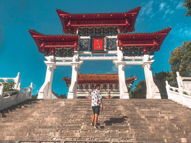 日本時代的花蓮港神社，現在的地標忠烈祠