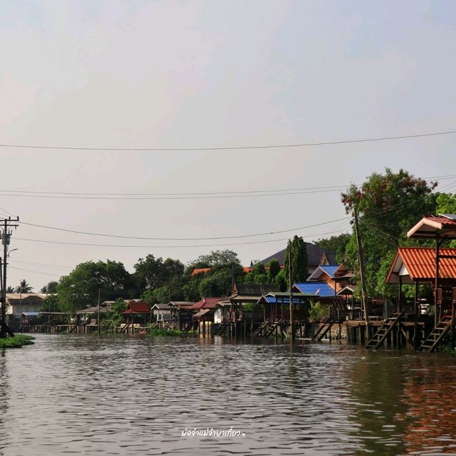 นั่งเรือ ไหว้พระ นั่งชิลล์คาเฟ่ คลองอ้อมนนท์