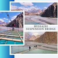 Daredevil Delight on Hussaini Suspension Bridge