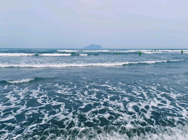 海邊玩水後泡湯，安逸啊！