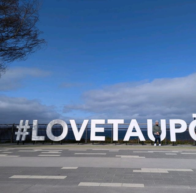 Beautiful Lake Taupo in New Zealand.