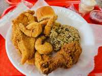 A scumptious fast food chain at Louisiana Fried Chicken and Seafood at Houston