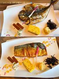 釜で炊いた白米が美味しい朝食🥢石のや 伊豆長岡♨️