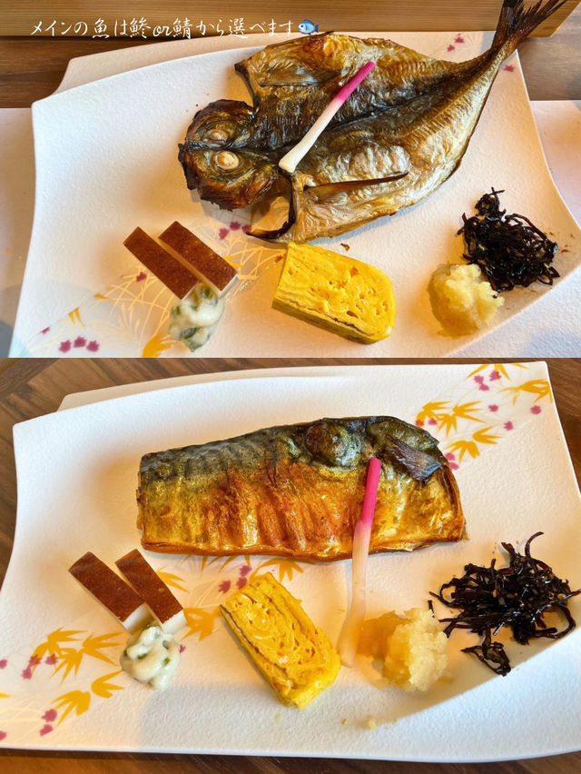 釜で炊いた白米が美味しい朝食🥢石のや 伊豆長岡♨️