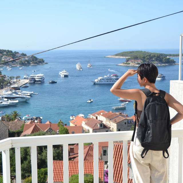 🇭🇷/アドリア海に面するフヴァル島