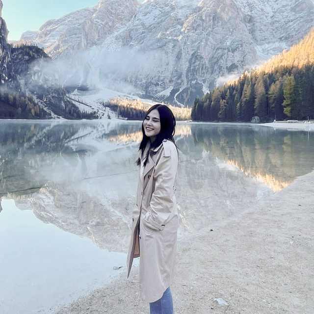 A breathtaking lake, “Lago Di Braies”