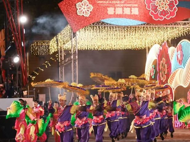 The parade emphasized traditional customs