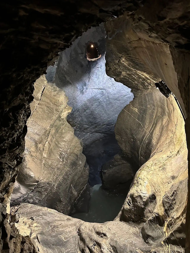 Have you seen a waterfall within a cave? You can see one in Lauterbrunnen