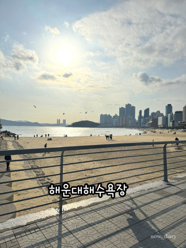 부산 해운대여행에는 낭만이 있습니다.