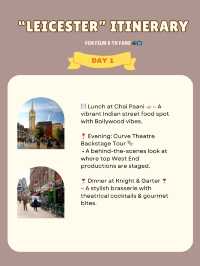Leicester itinerary 