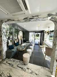 Marble walls, velvet vibes, and heavenly