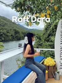Raft Dara Cafe คาเฟ่ริมน้ำศรีสวัสดิ์ กาญจนบุรี 
