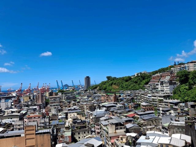 Beautiful views at the top of Keelung Tower, Taiwan