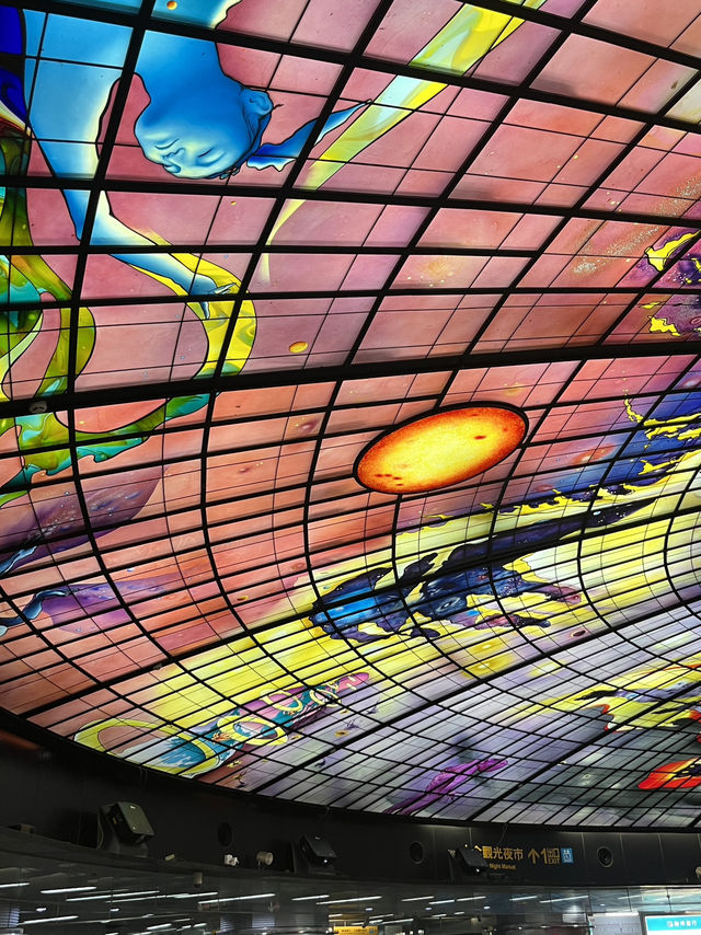 ✨ Dome of Light – Kaohsiung MRT, Taiwan Step into a 30 m‑wide kaleidoscope underground
