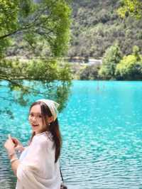 A must-visit blue moon lake in China 🩵