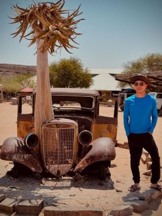 The Wildest Pit Stop Near Fish River Canyon 😜🚗>