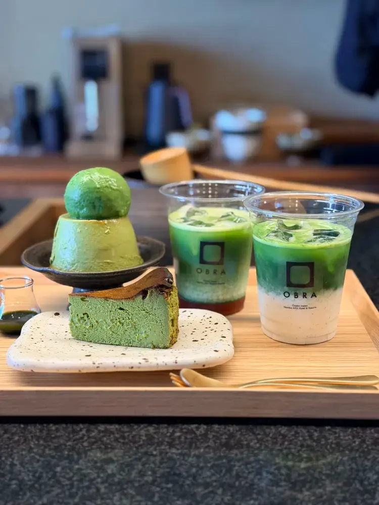 신사이바시역 바로 앞! 오사카에서 맛보는 찐 말차.