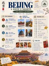 🇨🇳 BEIJING 4 วัน 3 คืนเมืองเดียวที่เที่ยวได้ทั้งพระราชวัง กำแพงเมืองเก่า Hutong
