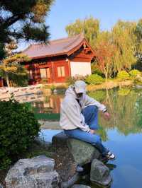 Парк с большой историей двух император в городе Фуян.