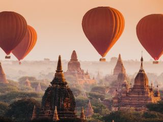 Myanmar-Bagan Balloon Ride🎈🌅 The Most Magical Sunrise Floating Above 2000 Temples 