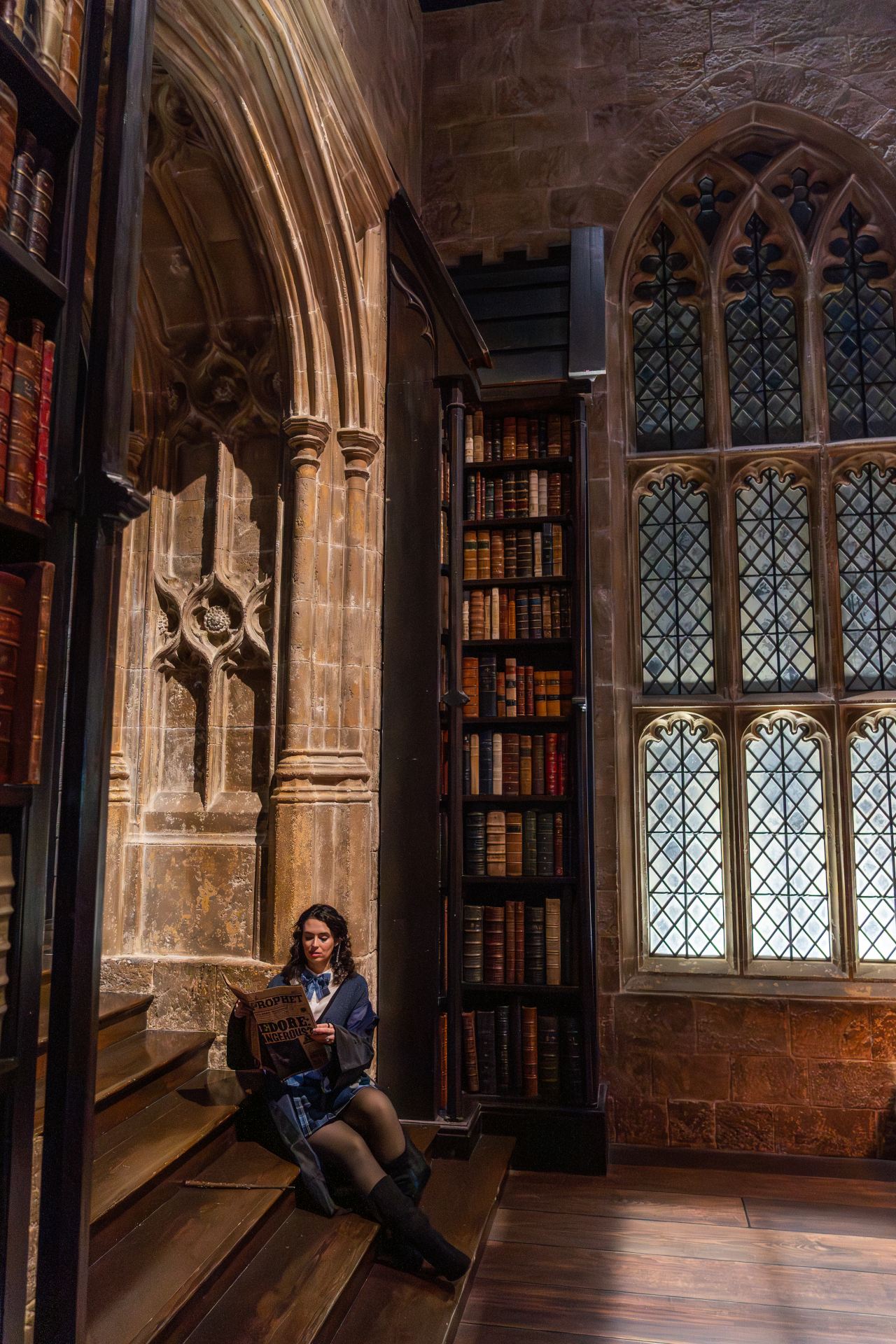 Hogwarts Library Portraits, the Forbidden Forest, Great Hall, Frog Café, and Shopping