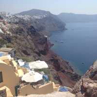 Sailing into Santorini's Sunset