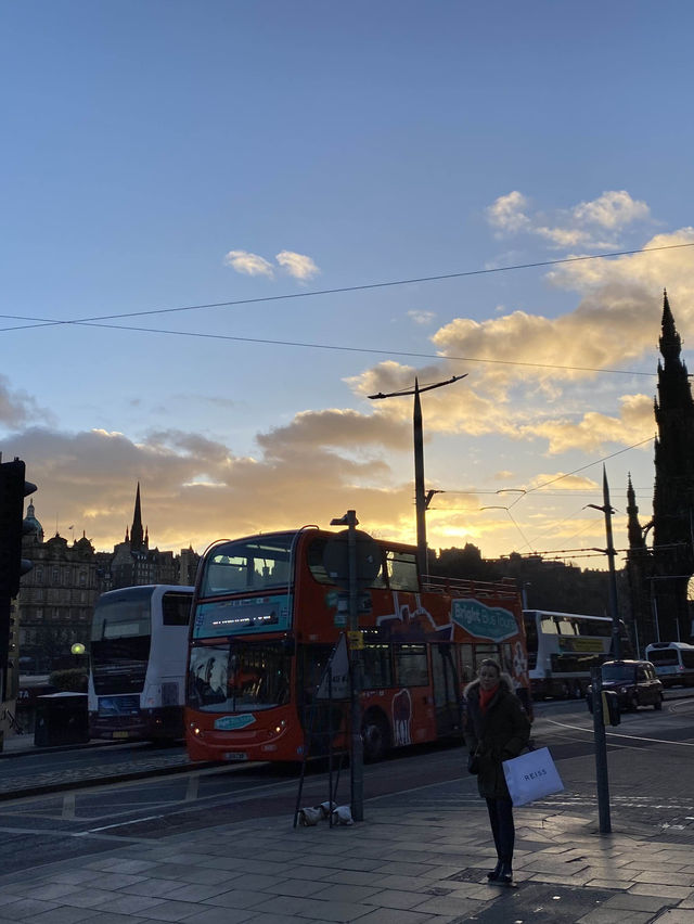 Edinburgh in the cold