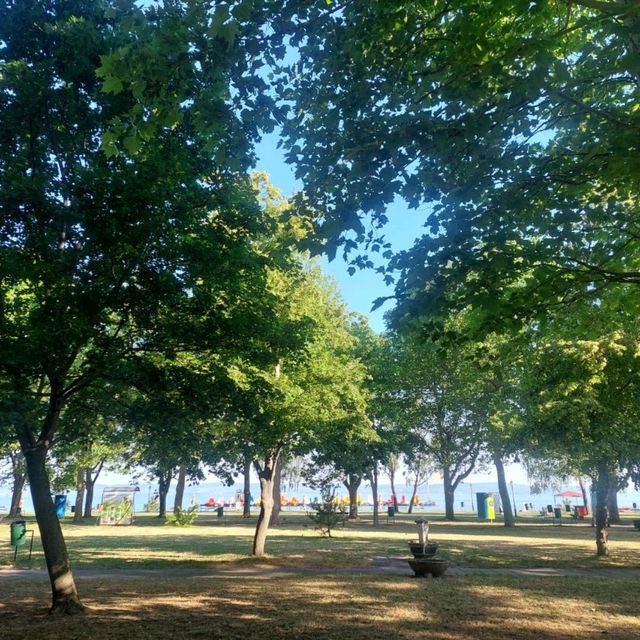 Beautiful Promenade in Siófok Day and Night