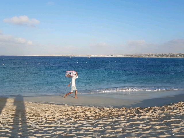 หาดสวย น้ำใส อัลมาร์ซาร์ "Long beach almaza bay"