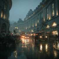 Rain is better than a little bit of rain 😍🤯 Beautiful London
