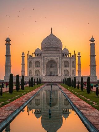 永遠の傑作：インド、タージ・マハル。