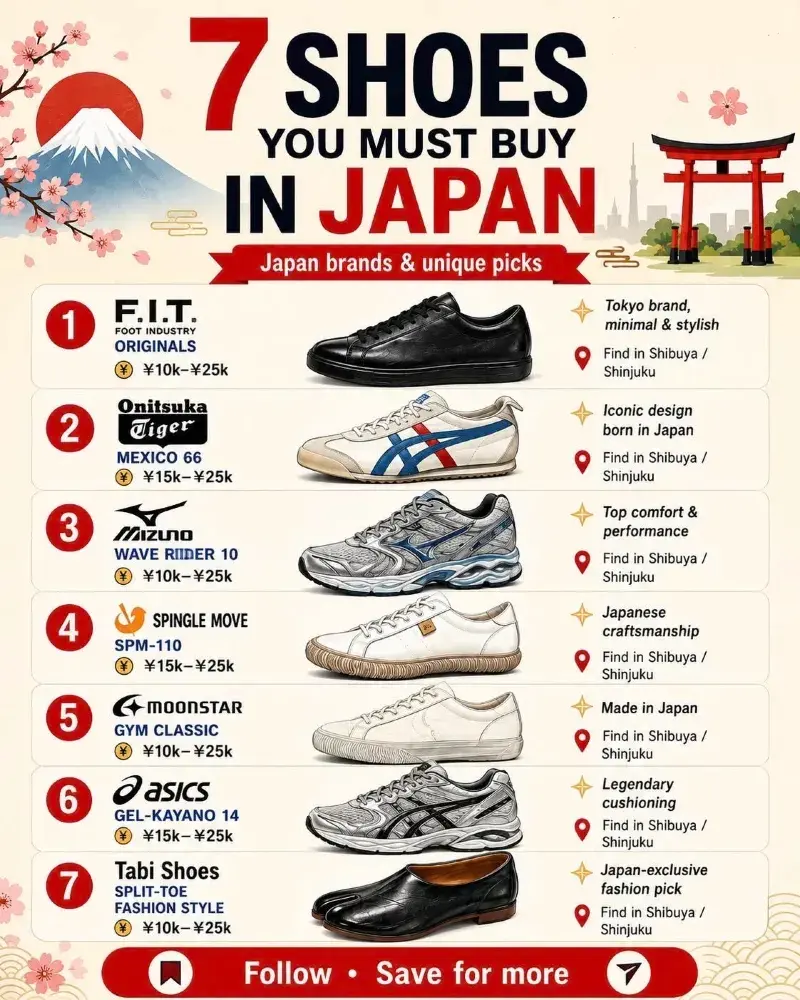 일본에서 꼭 사야 할 신발 7가지 👟🇯🇵