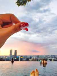 The world's most beautiful infinity pool in the sky.