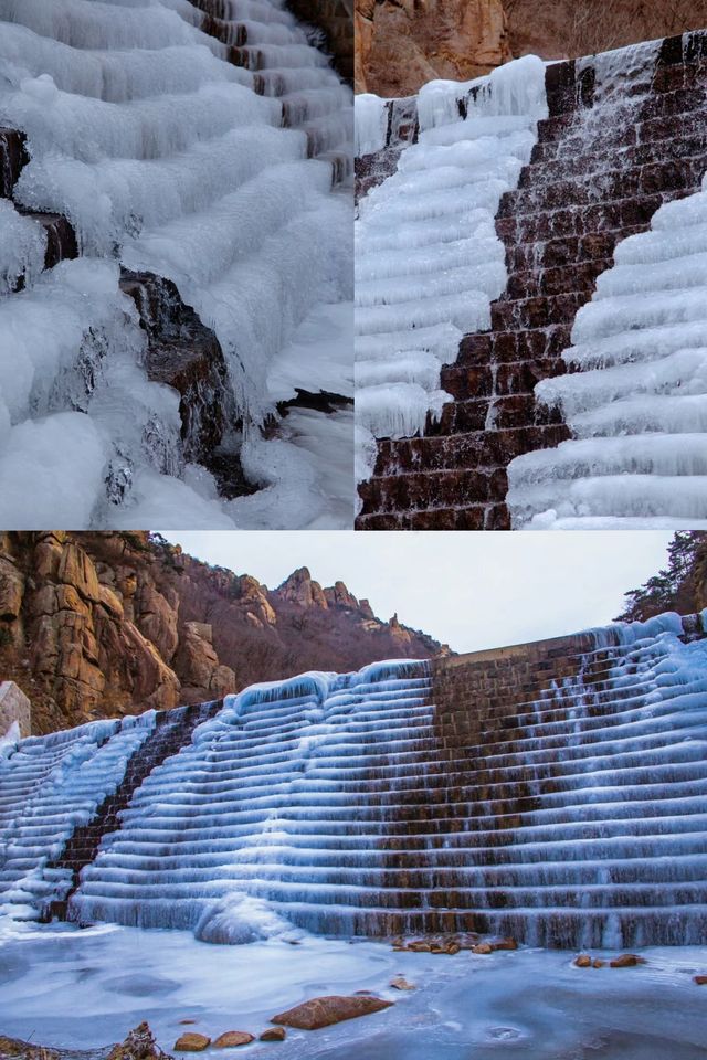 比起青島嶗山的霧凇，我更喜歡北九水的冰瀑