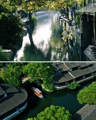 Step out and you're in the ancient town of Jiangnan Water Village! Suzhou Lili·Straw Hat Girl.