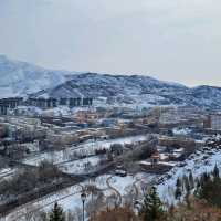 Hiking to a mountain in Altay city (west)