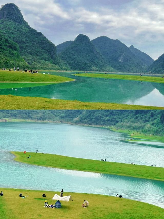 「更望湖，四季皆美景，一湖藏四季！」