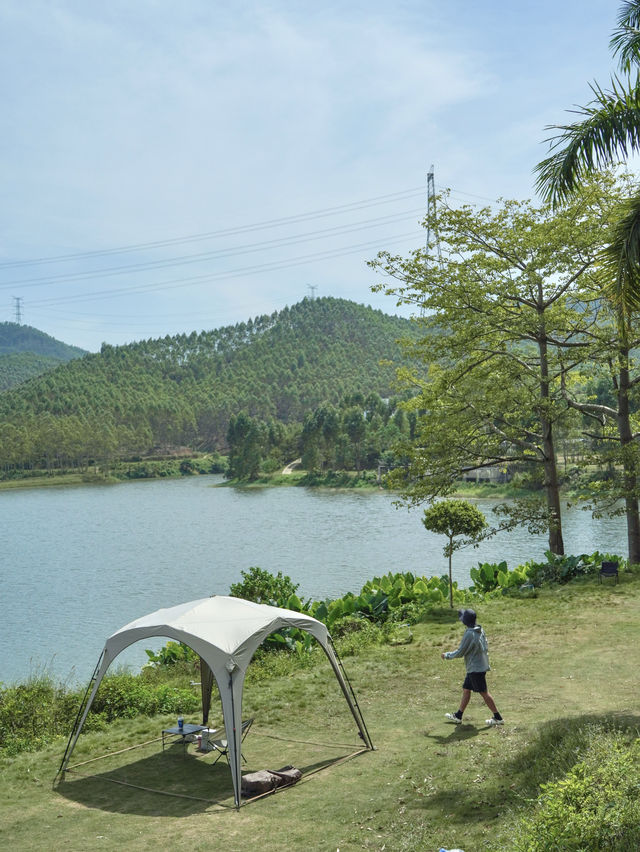 自駕直達廣深周邊小眾湖邊露營地