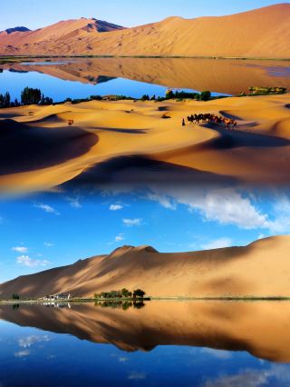 The Badain Jaran Desert Hides Romance More Stunning Than Jiangnan!