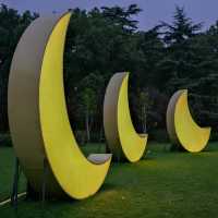 🌙 Fuxing Park: Moon Phases Art in the French Concession
