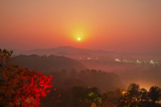 走進大悟北山晨曦秘境金秋限定紅葉盛宴