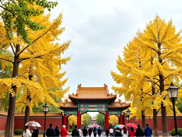 地壇公園銀杏打卡！北京二環超美秘境！